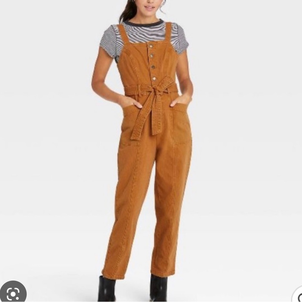 Universal Thread Tan long overalls